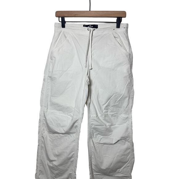 Hollister ULTRA HIGH RISE BAGGY PANTS in White Size XS Short - Picture 9 of 14